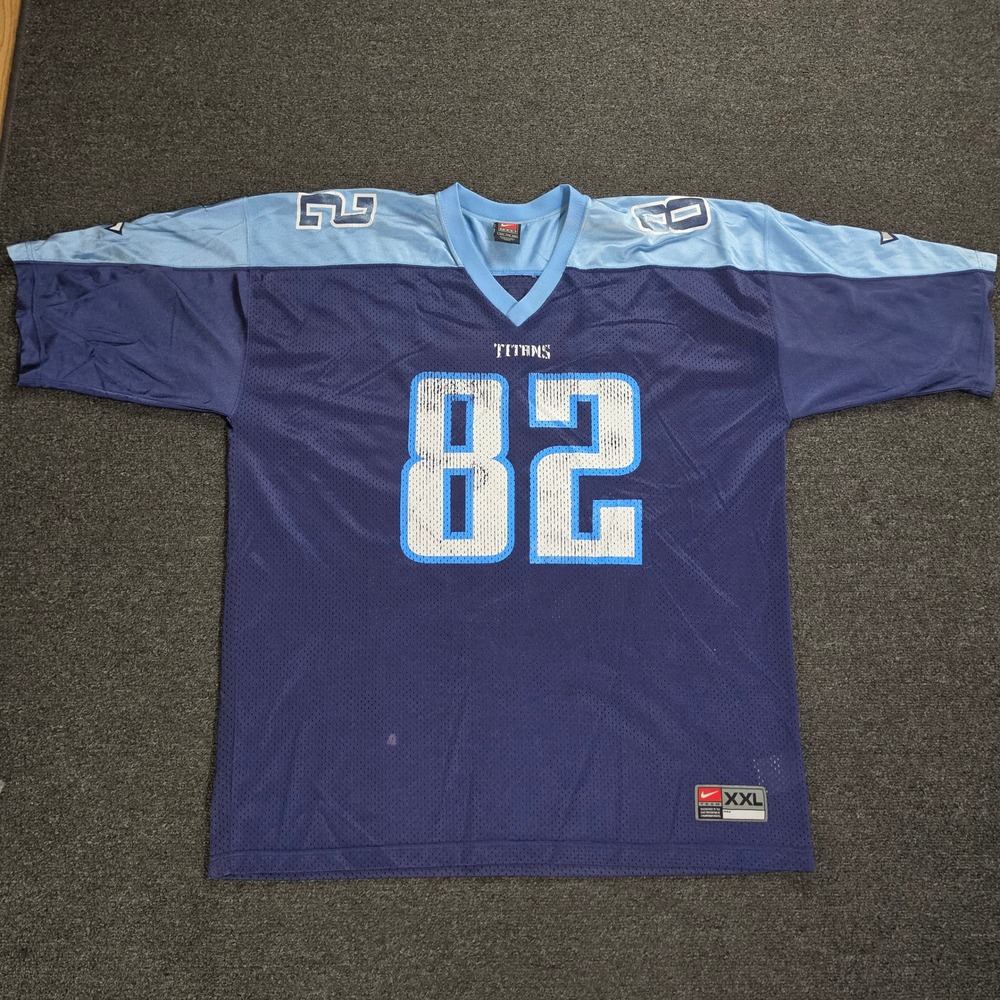 Nike Tennessee Titans Jersey Mens XXL Blue Thigpen 82 NFL Football‎ Vintage Mesh